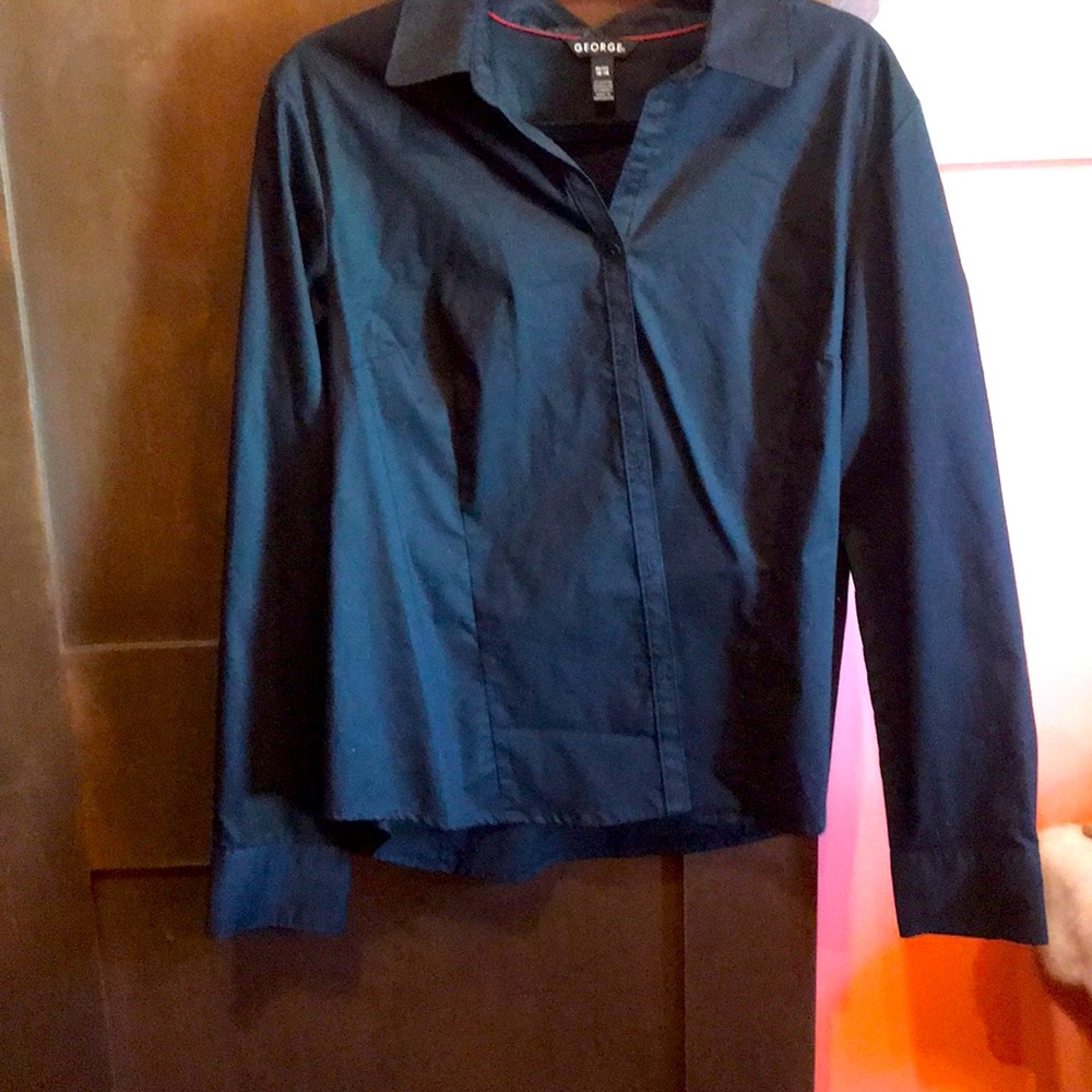 Black button down
